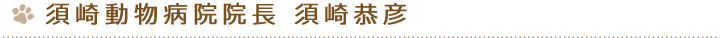 須崎動物病院院長須崎恭彦